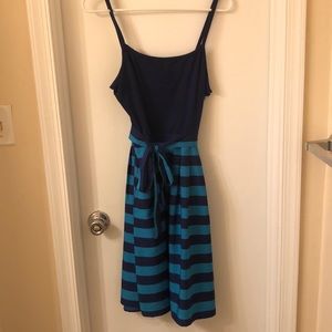 Tommy Hilfiger Blue Striped Sun Dress